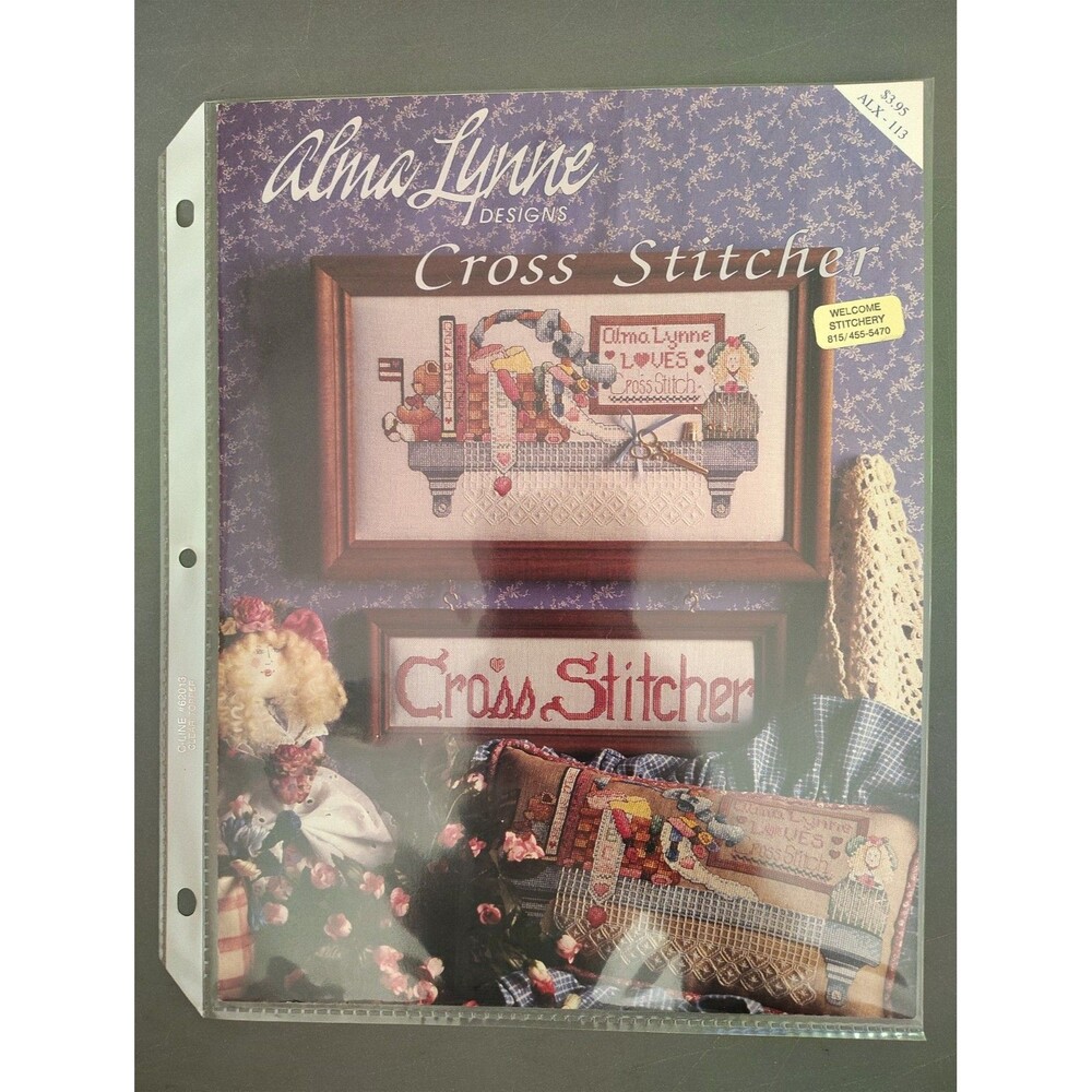 Alma Lynne Cross Stitcher Pattern Leaflet ALX-113 Vintage 1993 Country Sewing